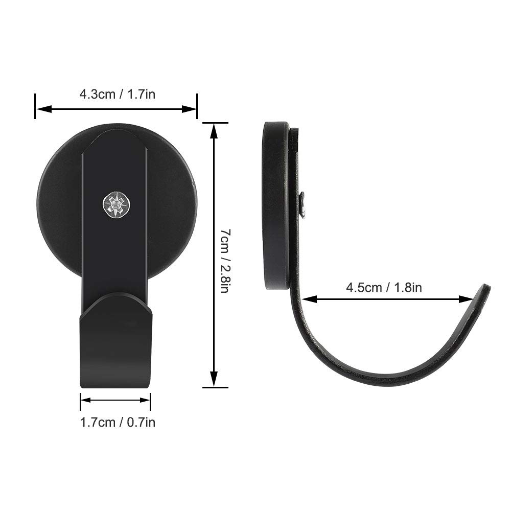 2 Pcs Magnetic Wreath Hanger Wreath Holder Hanger Hook for Metal Front Door — view 3