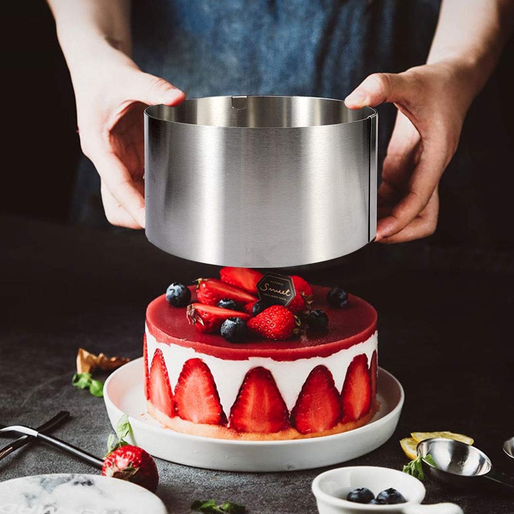 Cake Collars 5.5 x 394inch, Cake Ring, Acetate Rolls, Clear Cake Strips, Transparent Cake Rolls, Mousse Cake Acetate Sheets for Chocolate Mousse Baking, Cake Decorating — view 4