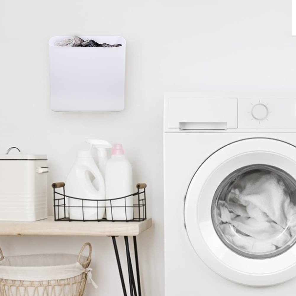 Magnetic Laundry Storage, Large Lint Holder Bin, Space-Saving Trash Container Hanging on Dryer, Washer or Wall Mount — Picowe